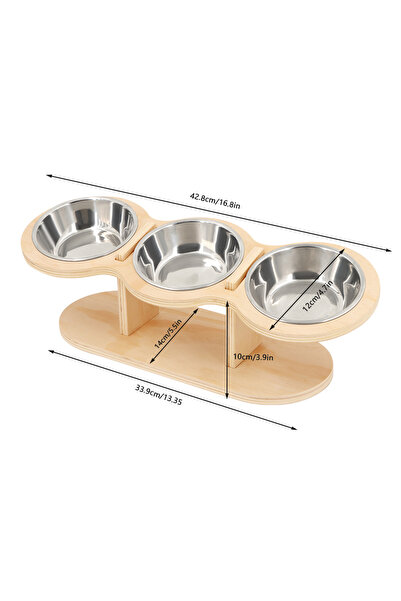 Choice 3 in 1 Cat 3 Bowls in 1 Feeder Feeding & Watering Supplies Food Bowl 1...