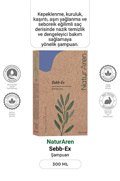 Sebb-ex Saç Bakım Şampuan Kepek - Kuruluk - 300 ML