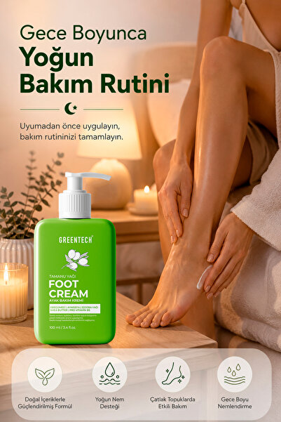 Greentech Topuk Çatlak ve Ayak Bakım Kremi 100 ml