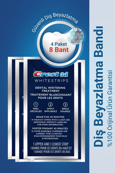 Crest Whitestrips Professional Effects Diş Beyazlatma Bantları 4 Paket (8 Bant)
