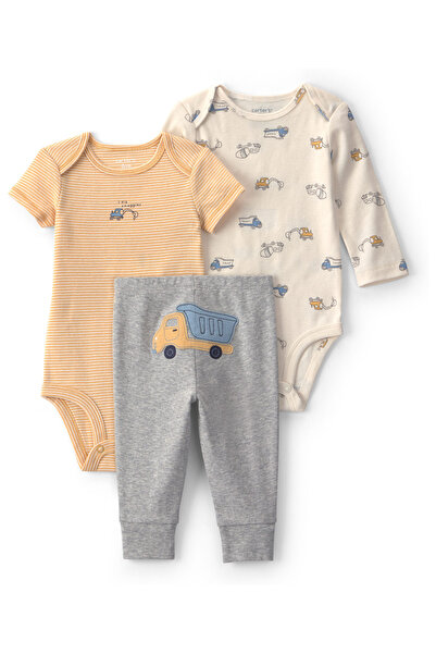 Carter's Erkek Bebek 3Lü Set Yenidoğan-24 Ay Çok Renkli