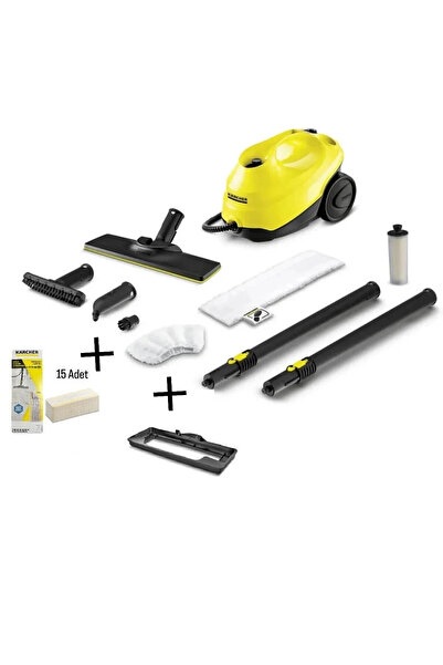 Karcher Sc3 Easyfix Buharlı Temizlik Makinesi 15 Adet Mikrofiber Bez + Halı a...