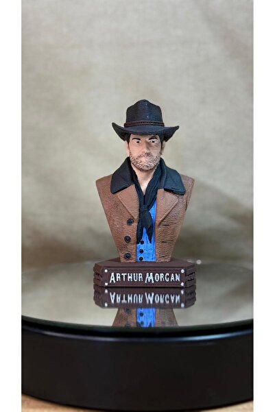 AREZ 3D FİGÜR Red Dead Redemption 2 Arthur Morgan Büst Dekoratif Koleksiyon F...