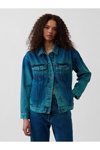 GAP Kadın Mavi × HFR Oversized Icon Denim Ceket by IGDALYAH