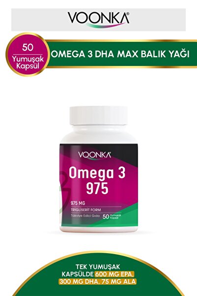 Voonka Omega 3 975mg 50 Kapsül
