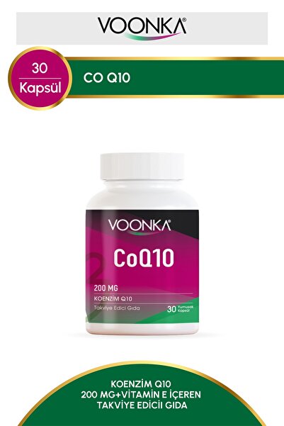 Voonka Koenzim CoQ10 200 mg 30 Kapsül