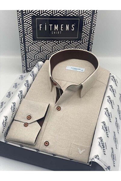 Fitmens Classic Long Sleeve Linen Cotton Gift Boxed Men's Shirt FS-001261 - L...