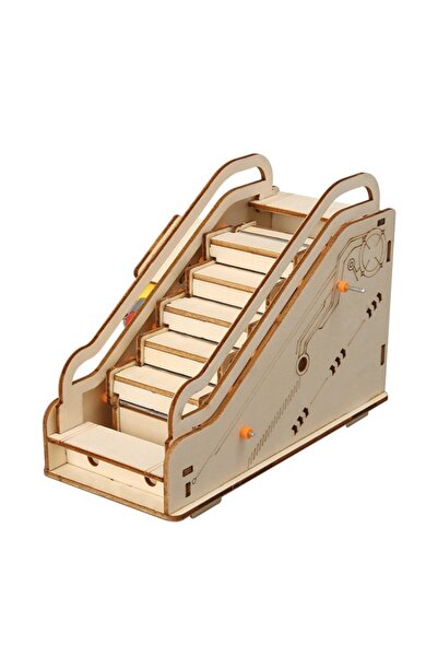 Choice 1Pcs 3D Wooden Mechanical Assembling Toys Escalator DIY Manual Science...