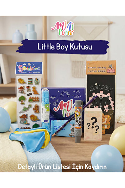 Mini Funny - Little Boy Erkek Çocuk Hediye Kutusu- Premium Erkek Çocuk Hediye...
