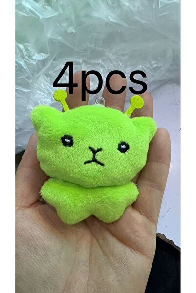 Choice 4pcs New Mini Alien Cat Invasion Earth Handmade Doll Pendant Super Sof...