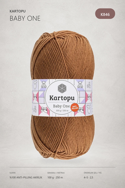 Kartopu Baby One Antipilling Hand Knitting Yarn 100 Gr K846