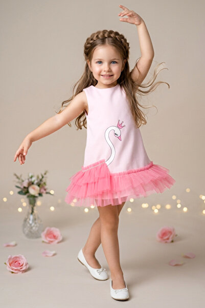 Baby Animals Baby Girl Girl Kid Birthday Party Wedding Dress Sleeveless Ruffl...