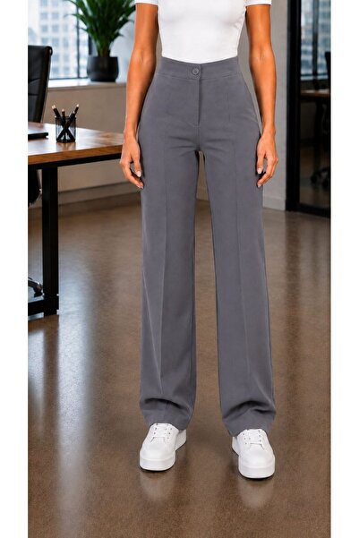Maison La Femme Women's Lycra Striped Palazzo Trousers