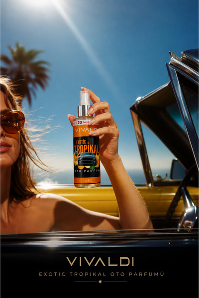 Vivaldi Car Tropikal Exotic Oto Kokusu Sprey 120 ml – Kalıcı Ferah Araç Parfü...
