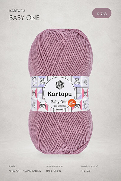 Kartopu Baby One Anti-Pilling Baby Wool Dried Rose K1763