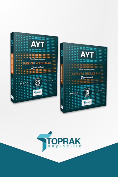 Toprak Yayıncılık AYT TÜRK DİLİ EDEBİYATI DENEME VE AYT SOSYAL BİLİMLER-2 DEN...