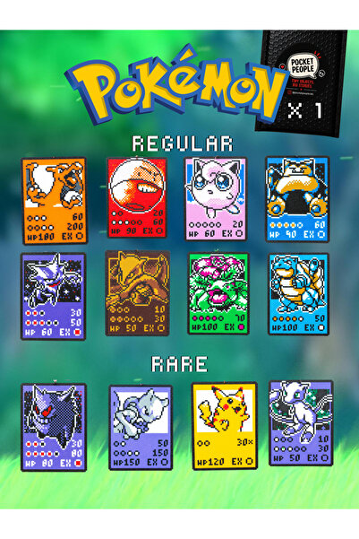 Pocket People Pokemon 3D Collectible Card Surprise Pack – Series # 001