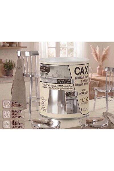 caxcolors CAX Mutfak Dolabı Kapı ve Mobilya Boyası Ahşap Boyası MYüksek Kapat...