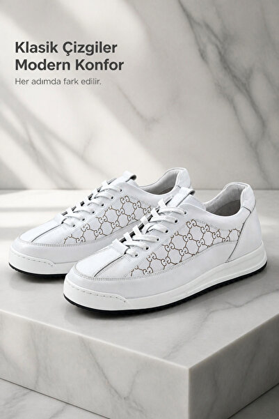 PATRICK CASSA Men's Genuine Leather Sneaker Sports Shoes
