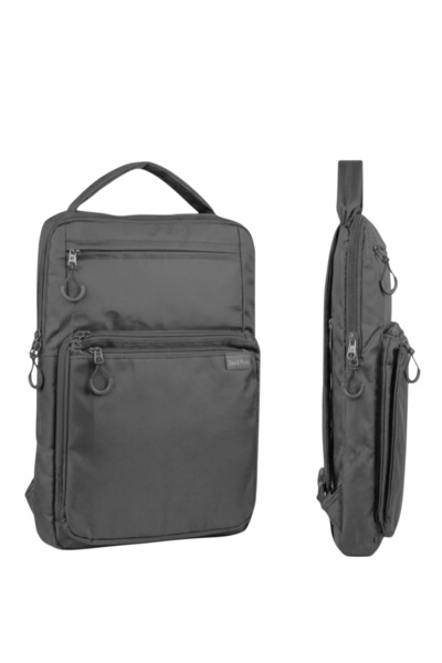 KY Dp Casual a Quality Gray Multi-Compartment Water Repellent Sports Travel D...