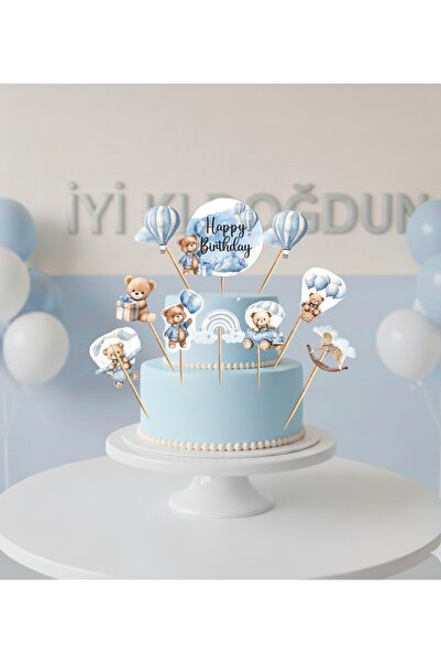 Ays Bridal Teddy Bear Ayıcık Kürdanlı Pasta Süsü