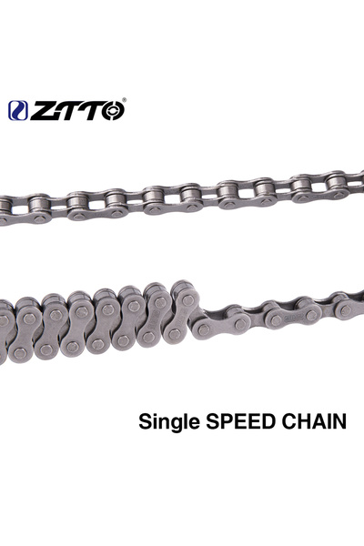 ZTTO Single speed Gray Single Speed Bike Chains 1 Speed Silver Mountain Cycli...