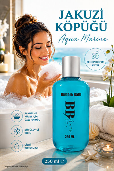 bath box Aqua Marine Jakuzi & Küvet Köpüğü 250 ml Yoğun Köpük Aromatik Ferahl...