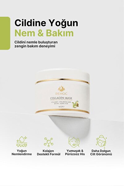 Rehoc Group Rehoc Colajen Maske-Cilt Sıkılaştırıcı-Kırışıklık Karşıtı-Nemlend...