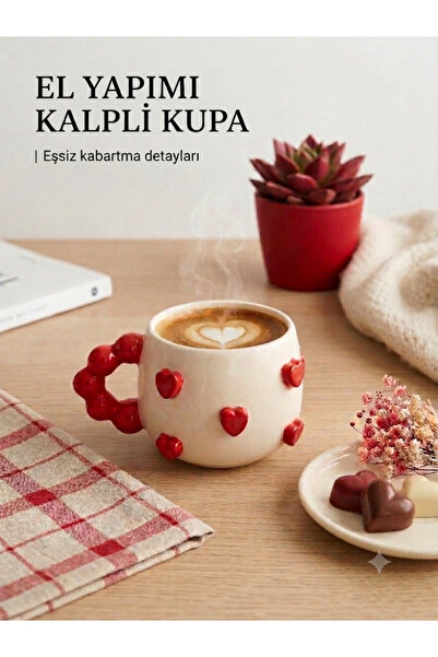 Lupa El Yapımı Seramik Kupa
