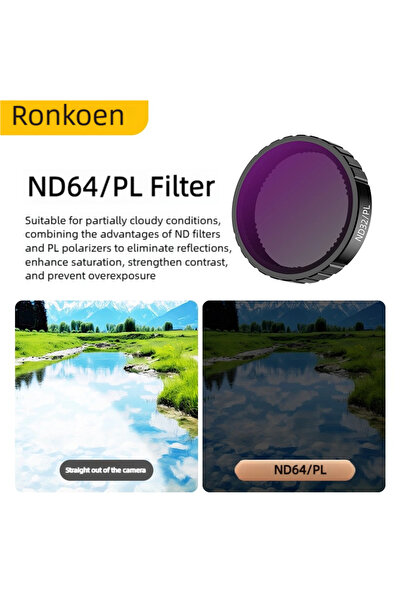 Choice ND64PL Filter Ronkoen ND CPL Filter for DJI OSMO Action4/5Pro Action C...