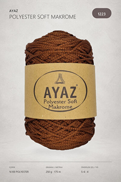 Ayaz Polyester Soft Makrome 250 Gram 175 Metre 1223