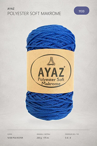 Ayaz Polyester Soft Makrome 250 Gram 175 Metre 1133