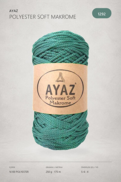 Ayaz 250 Gram 3mm Polyester Soft Makrome 175 Metre 1292