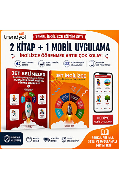 jetingilizce 3’lü Set - Jet Ingilizce, Jet Kelimeler Ve Mobil 3 Kitap 1 Uygulama