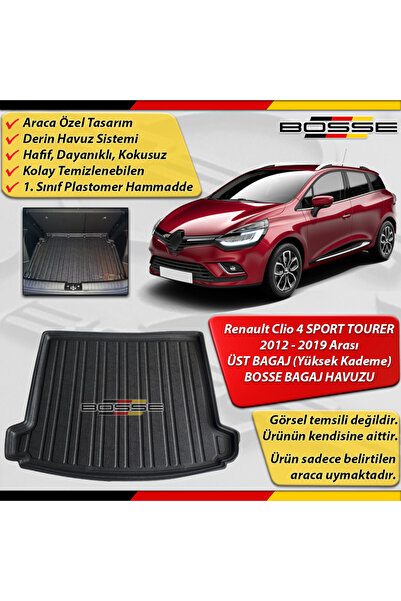 BOSSE Renault Clio 4 Sport Tourer Bagaj Havuzu Üst Bagaj 2013 2020 Arası