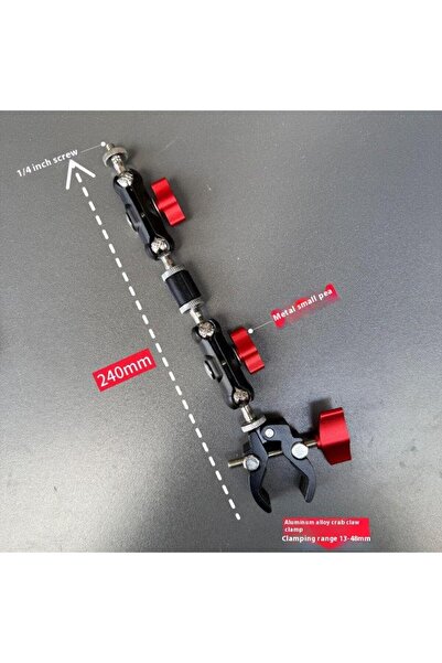 Choice4 A3 Superior Quality Metal Super Clamp Set with Double Ball Head Arm f...