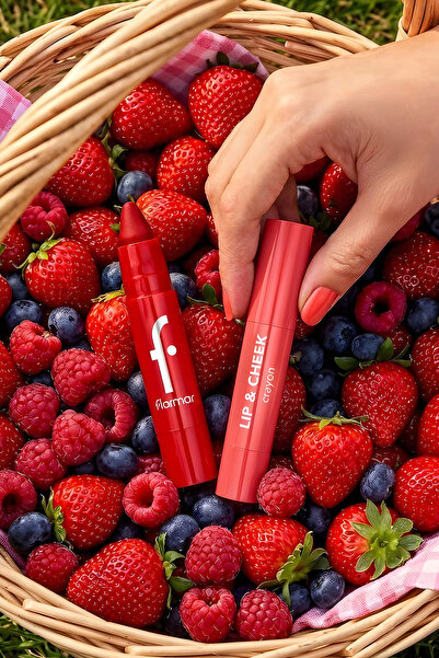 Flormar Lip & Cheek Yüksek Pigmentli Kremsi Yarı Mat Bitişli Crayon