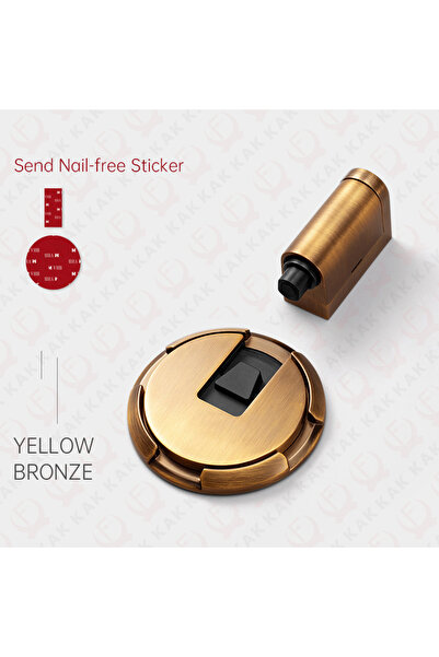 Choice Yellow Bronze KAK Heavy Duty Magnetic Door Stopper Mechanical Door Sto...