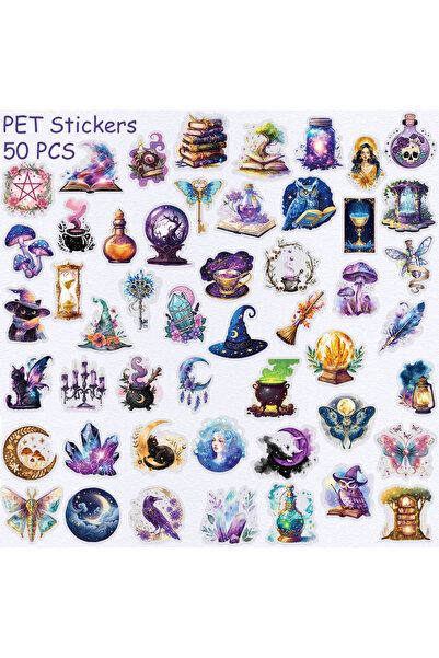 Choice 50pcs 50pcs Magic Planet Transparent PET Stickers Decals For Phone Not...