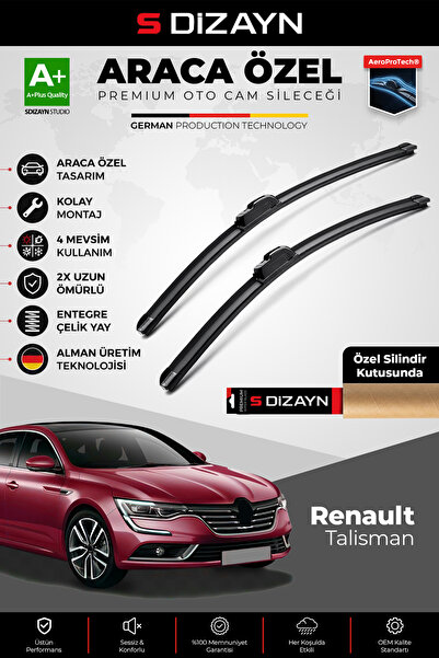 S Dizayn S-Dizayn Renault Talisman Ön Cam Silecek Seti 2015 Üzeri Premium Ara...
