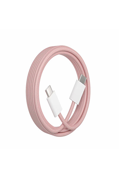 Choice 1m Pink Type C to Type C Multi Color Cable PD Fast Charging Data Cable...