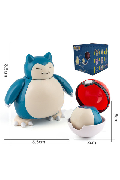 Miniso Snorlax New Pokemon Figures Toys Variant Ball Model Pikachu Gengar Pok...