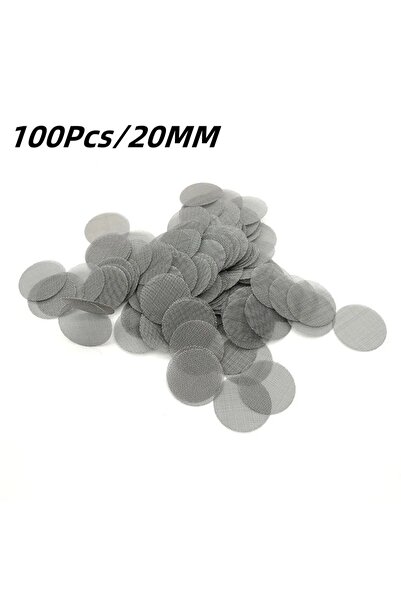 Choice3 100 Pcs for 20MM 100 Pcs/500 Pcs Stainless Steel Pipe Filters Silvery...