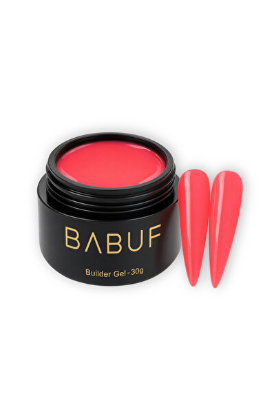 BABUF Gel de construcție fosforescent BABUF, Neon Coral FBG2, 30g