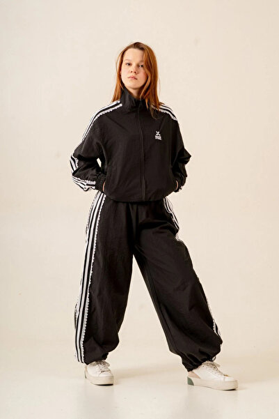 HAUSEkids 9-15 Yaş Design Berceste Sport Kız Çocuk Takım-Siyah