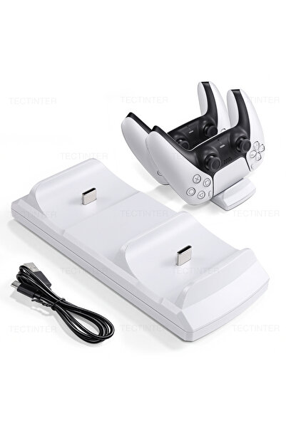 Choice White Charger Stand for PS5 Wireless Controller with Dual Type-C Fast ...