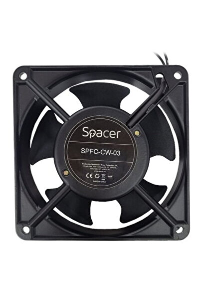 Spacer Вентилатор за кутия SPFC-CW-03, съвместим с 1U, 120 мм, скорост 1700 о...