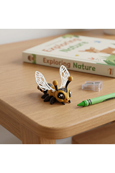 OEMPLUS Worker Bee Toy for Children |   3D Figure with Moving Wings |   Licensed