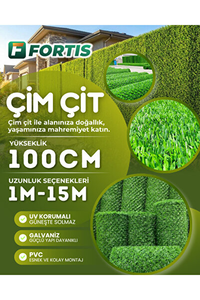 Fortis Peyzaj Bağlama Teli Hediyeli Çim Çit Örgü Telli Bahçe Çiti 100 Cm X 6 ...