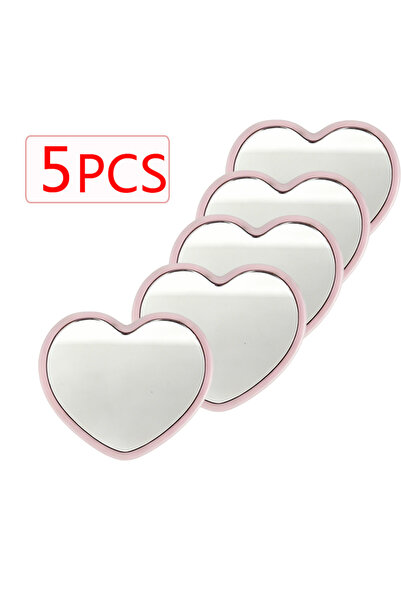 Choice1 5pcs mini mirror Mini Cute Love Makeup Mirror Party Gift Portable 5.5...